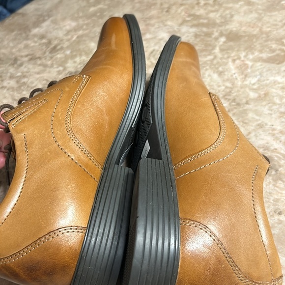 Clark’s WHIDDON PLAIN, men shoes, Oxford,leather,dark tan ,8W,comfort, office - Picture 9 of 15